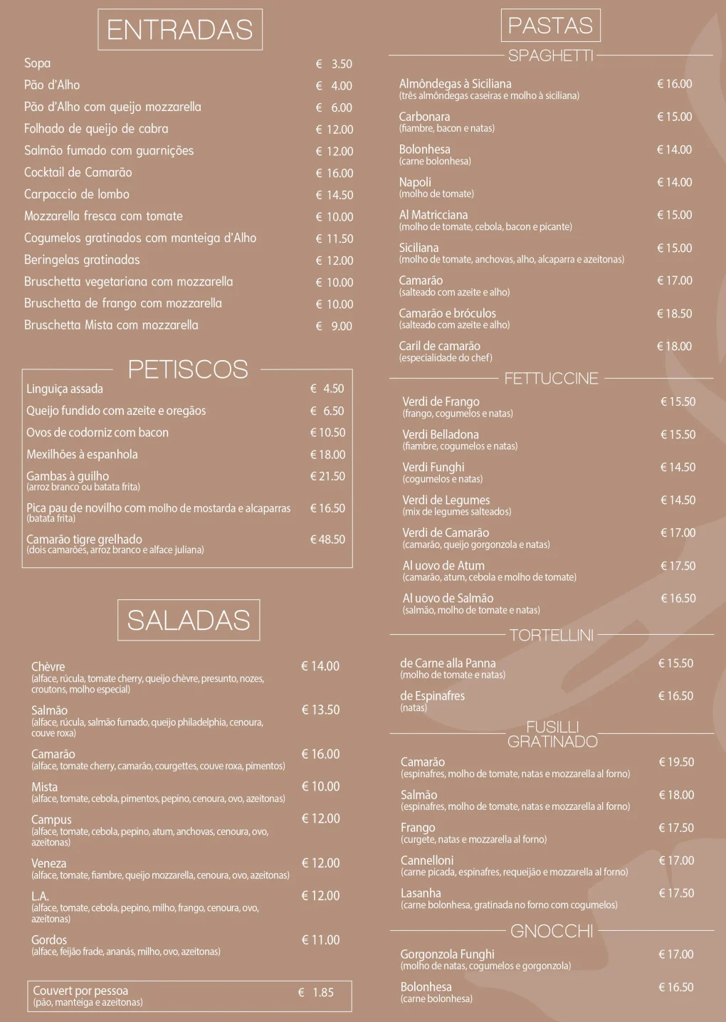 Lista Português Mercearia Vencedora